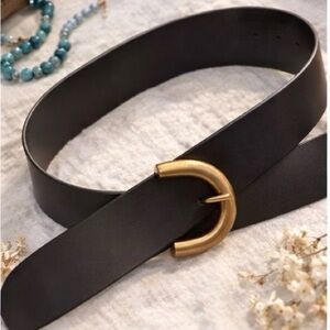 Versatile black belt. 40” long boho, western or casual. EUC